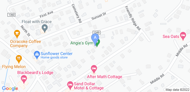 Map to Angie's Gym